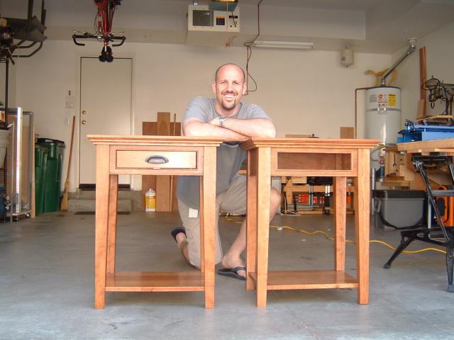 Cherry side table project
