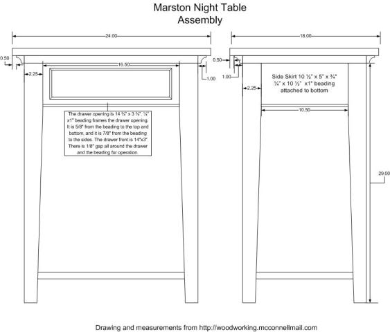 Marston Night Table Parts2